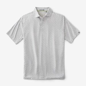 TASC PERFORMANCE CLOUD GOLF POLO ACE DOT // LIGHT HEATHER GRAY